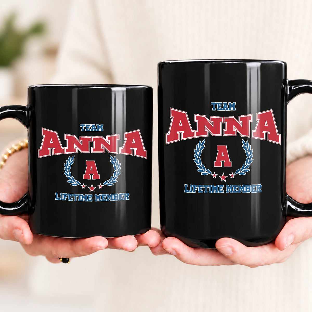 Team Your Name Lifetime Member Sporty Mug ANNA 13K1 MG09