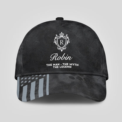 The Man The Myth The Legend America Black Camo Cap ROBIN 13K1 C173PF