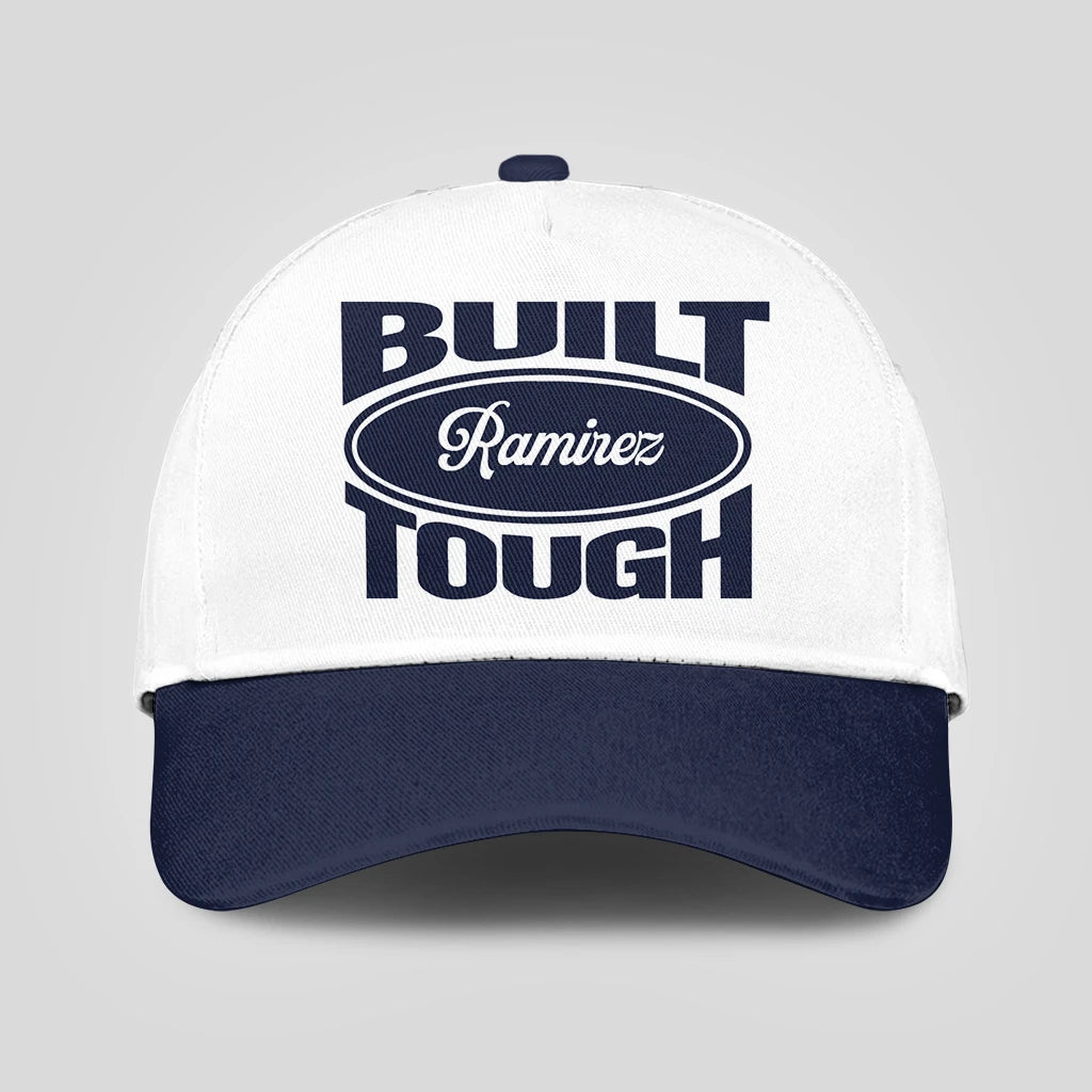 Built Your Name Tough Slogan Blue And White Cap RAMIREZ 13K1 C95PF