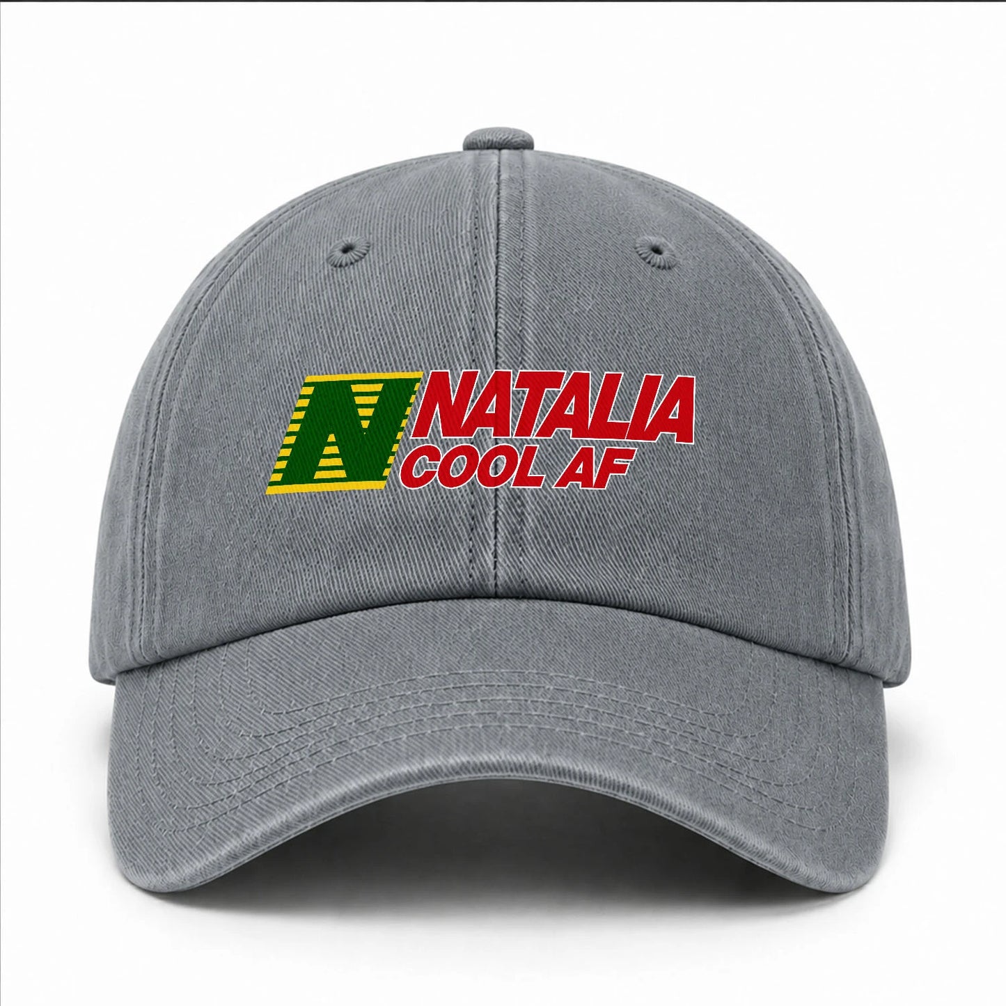 Your Name Cool Af Funny Washed Cap NATALIA 13K1 C85PF