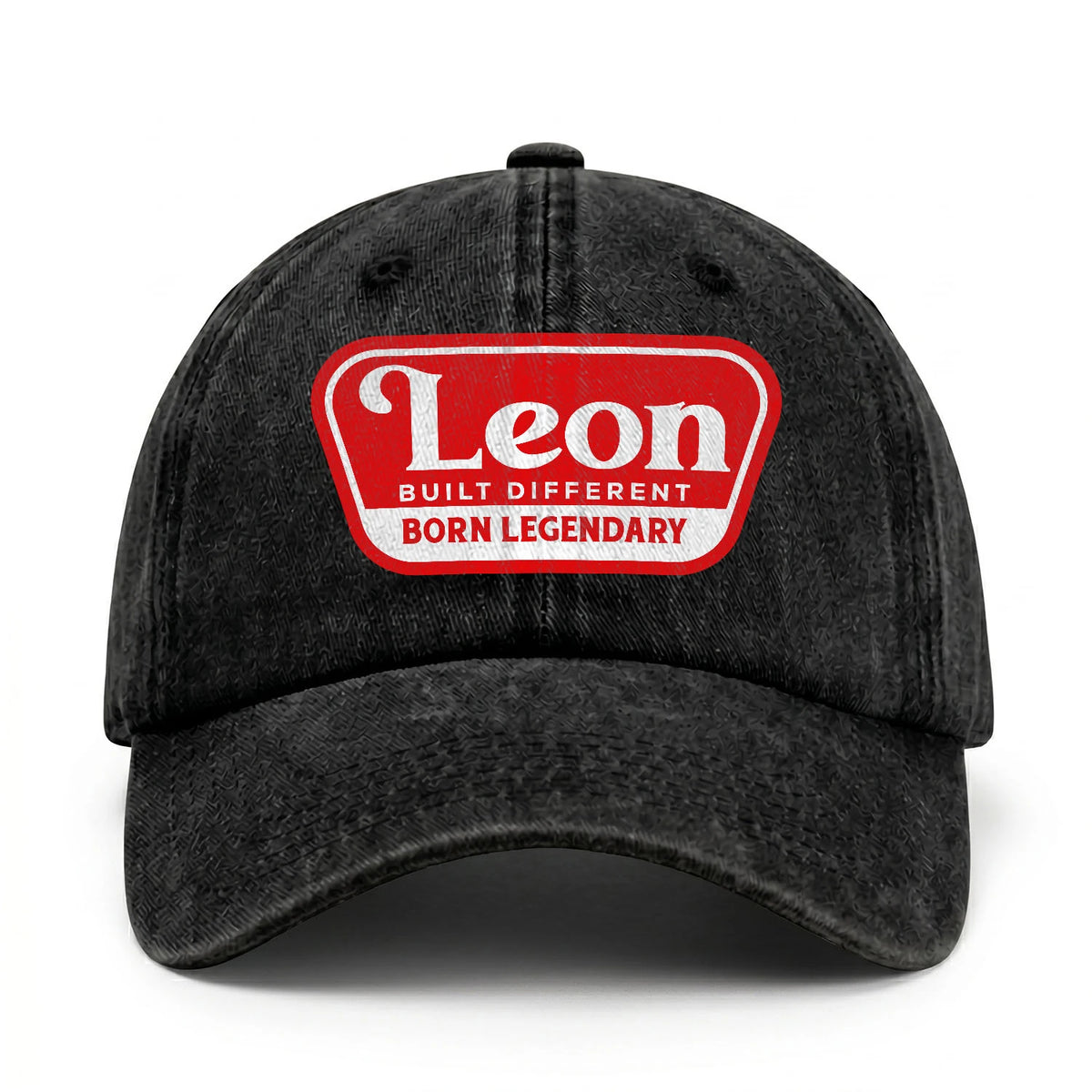 Built Different Born Legendary Red Logo Washed Cap LEON 13K1 C63PF