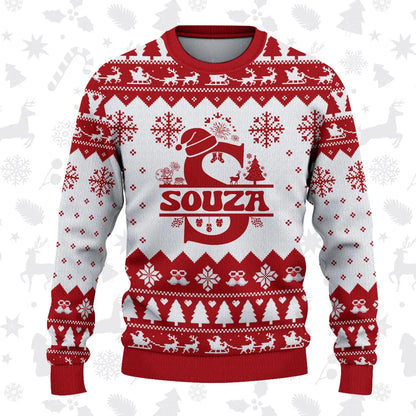 SOUZA Personalized Christmas Pajama Set - Holiday Gift Outfit 13K1-CR2