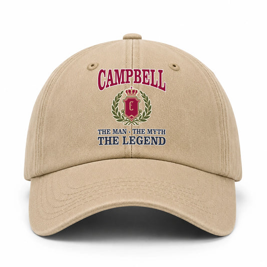 The Man The Myth The Legend Royal Khaki Cap CAMPBELL 13K1 C116PF