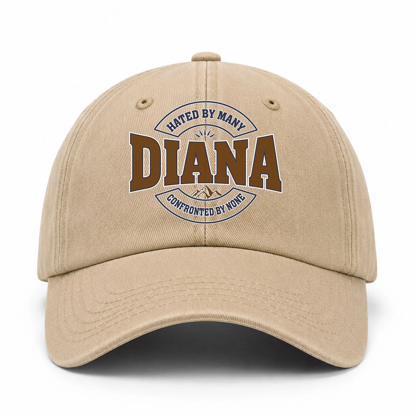 Hated By Many Confronted By None Washed Cap DIANA 13K1 C36PF