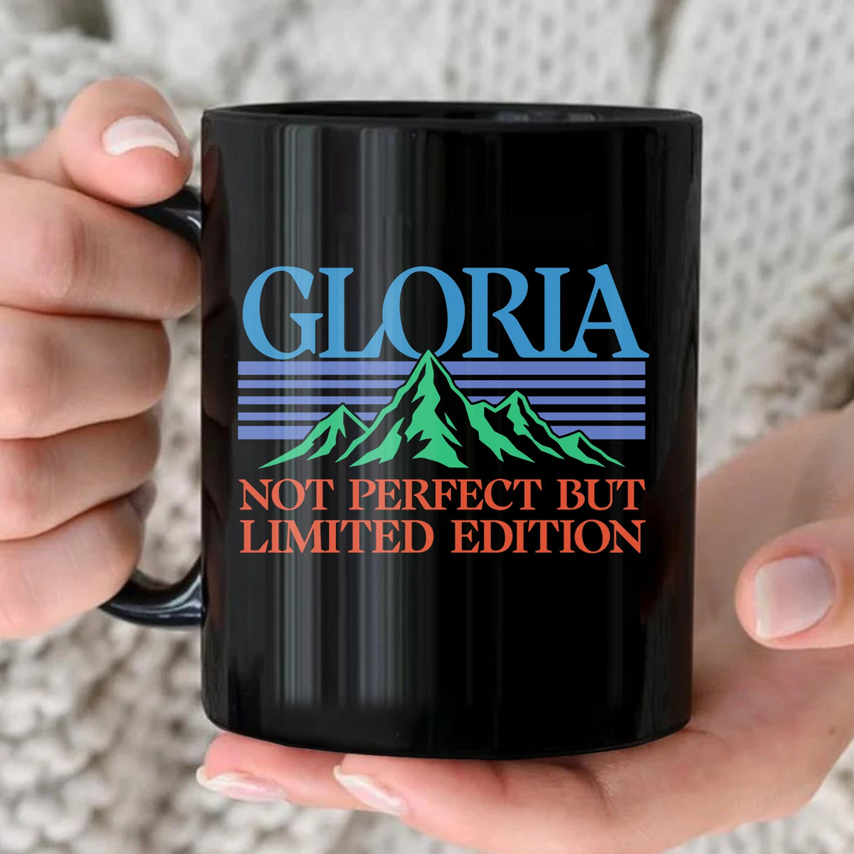 Not Perfect But Limited Eidition Retro Mountain Mug GLORIA 13K1 MG29