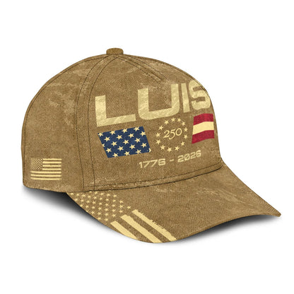 LUIS 13K1-C14PF 250th Anniversary Patriotic Baseball Cap 1776–2026