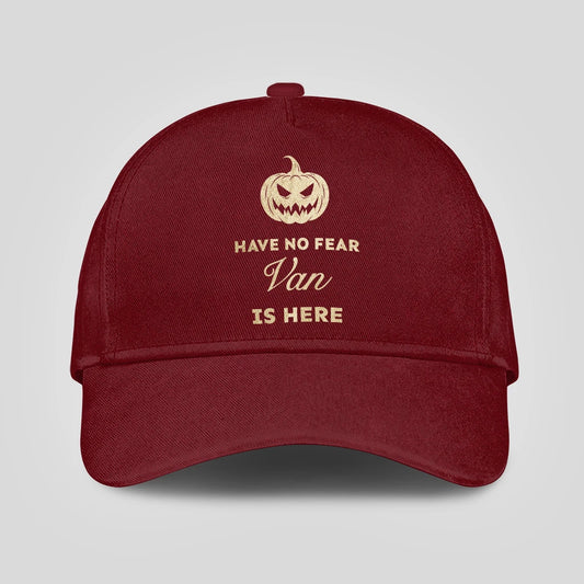 Have No Fear Your Name Is Here Halloween Pumpkin Burgundy VAN 13K1 C163PF