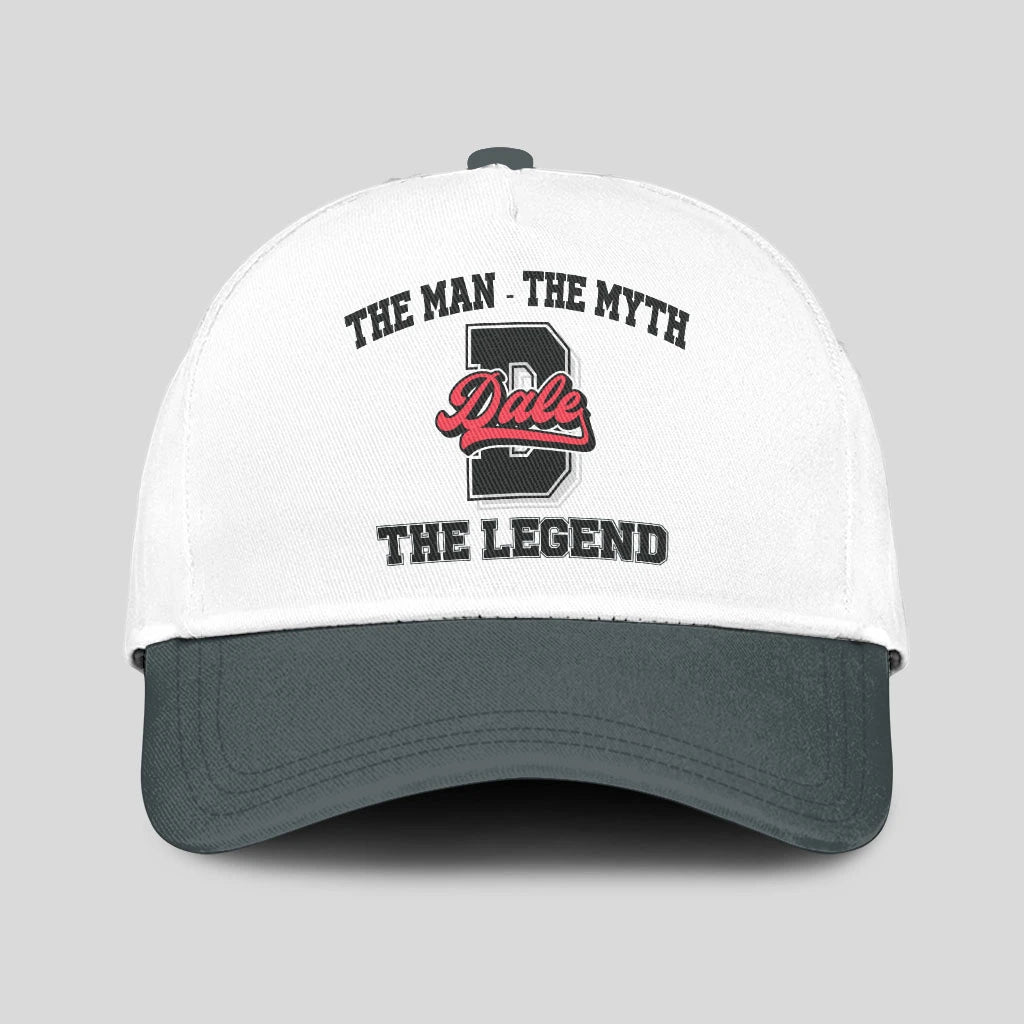 The Man The Myth The Legend Custom Initial Letter And Name Cap DALE 13K1 C38PF