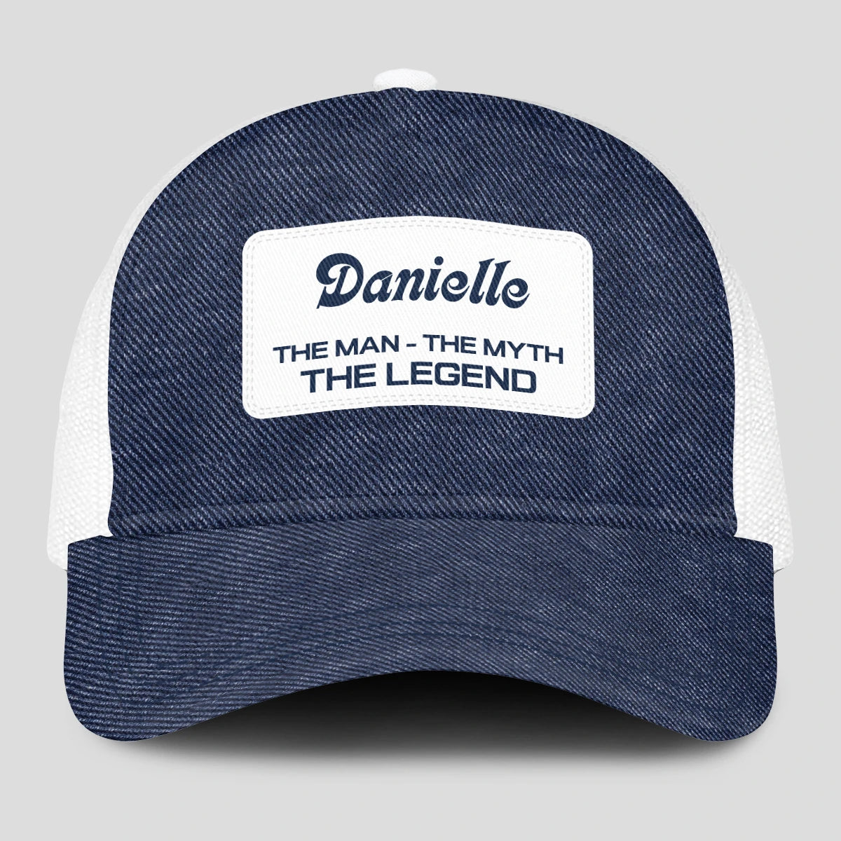 The Man The Myth The Legend Blue Denim Mesh Cap DANIELLE 13K1 C194PF