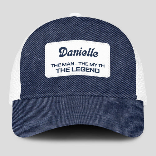 The Man The Myth The Legend Blue Denim Mesh Cap DANIELLE 13K1 C194PF