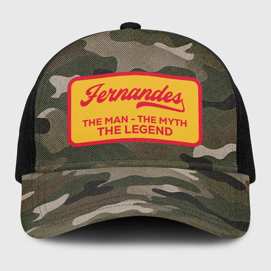 The Man The Myth The Legend Camo Vintage Mesh Cap FERNANDES 13K1 C191PF