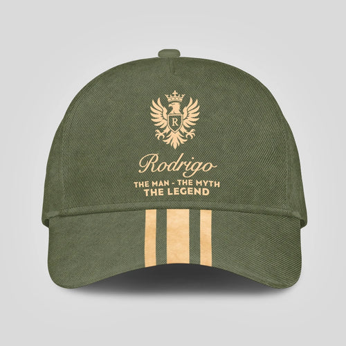 The Man The Myth The Legend King Eagle Golden And Olive Cap RODRIGO 13K1 C150PF