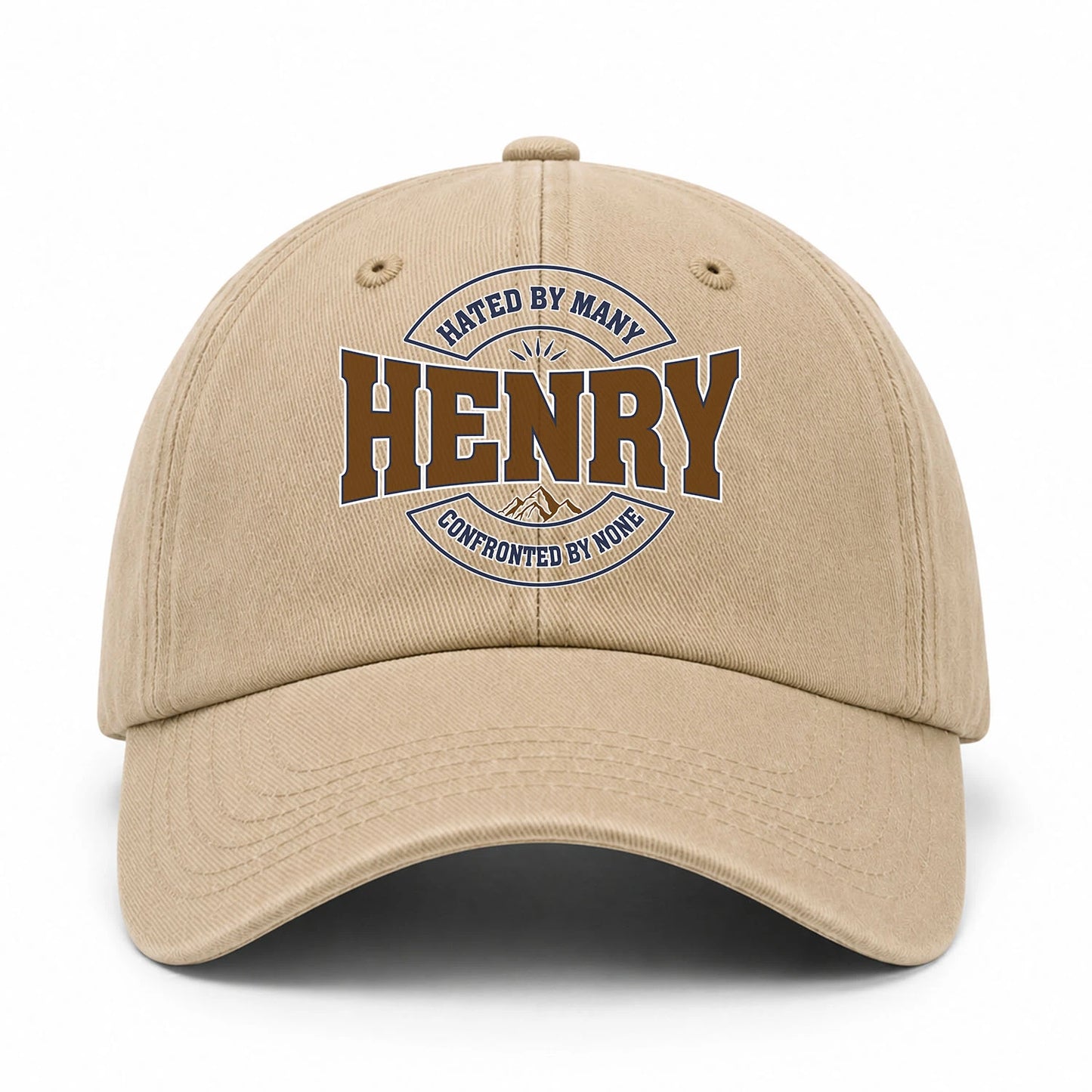 Hated By Many Confronted By None Washed Cap HENRY 13K1 C36PF