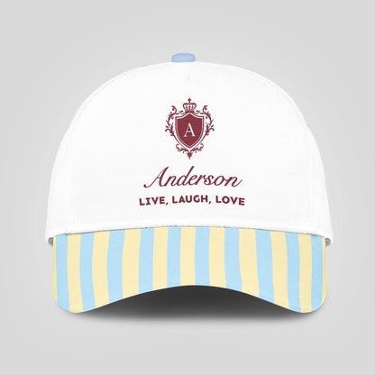 Live Laugh Love Blue And Yellow Luxury Cap ANDERSON 13K1 C121PF