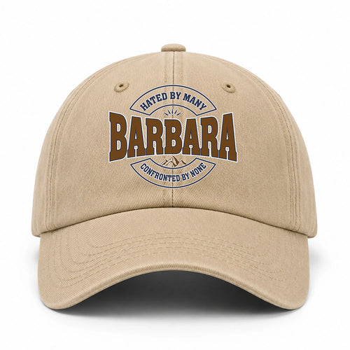 Hated By Many Confronted By None Washed Cap BARBARA 13K1 C36PF
