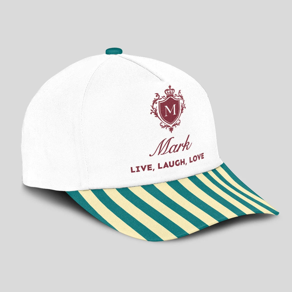 Live Laugh Love Green And Yellow Royal Cap MARK 13K1 C122PF