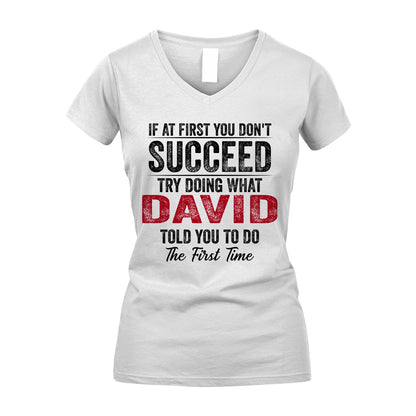 DAVID 13K1-357 If At First You Don't Succeed...