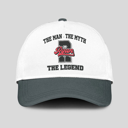 The Man The Myth The Legend Custom Initial Letter And Name Cap RYAN 13K1 C38PF