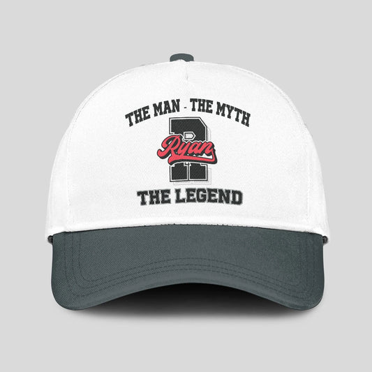 The Man The Myth The Legend Custom Initial Letter And Name Cap RYAN 13K1 C38PF