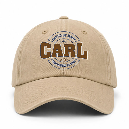 Hated By Many Confronted By None Washed Cap CARL 13K1 C36PF