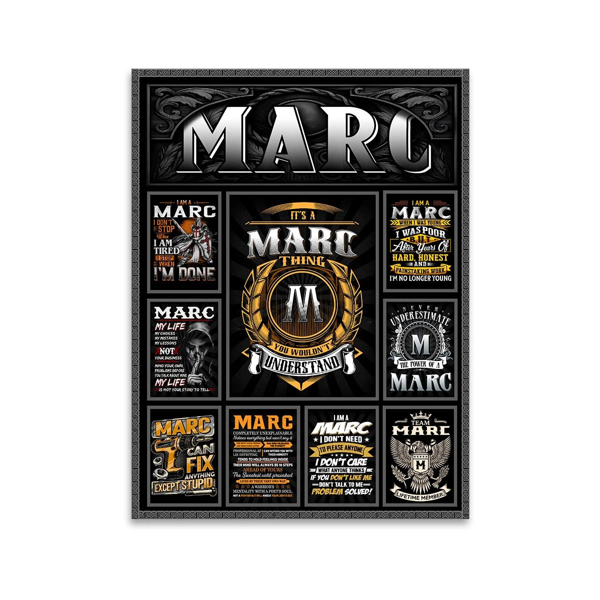 MARC Personalized Sponge Floor Mat – Custom Printed Home Decor 13K1-AR2