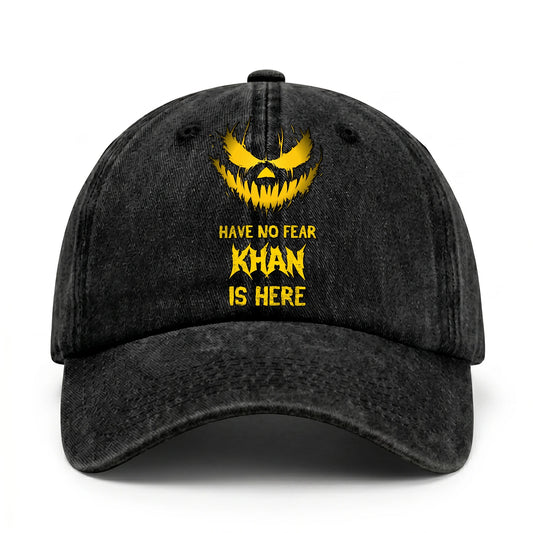 Have No Fear Your Name Is Here Jack O' Lantern Washed Cap KHAN 13K1 C135PF