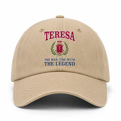 The Man The Myth The Legend Royal Khaki Cap TERESA 13K1 C116PF