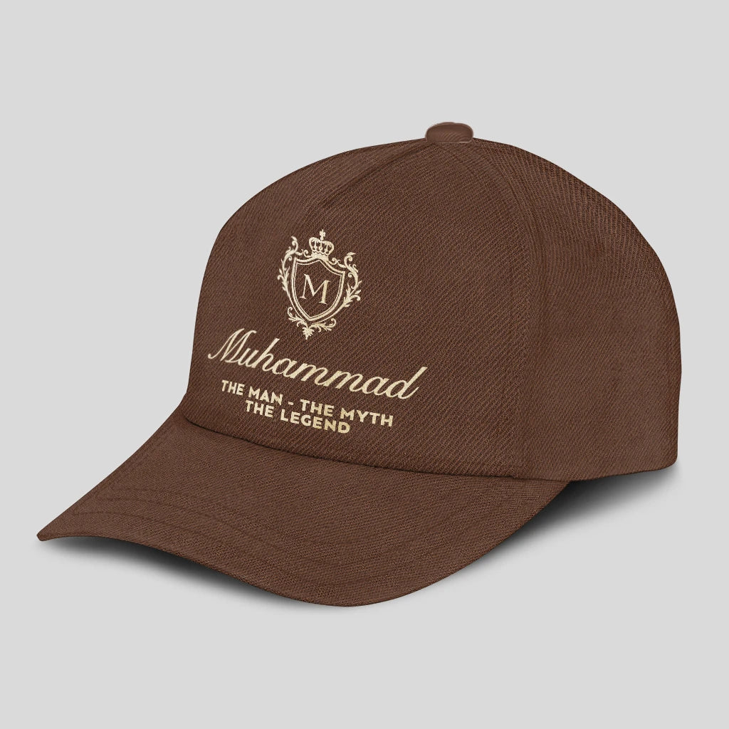 The Man The Myth The Legend Golden Brown Cap MUHAMMAD 13K1 C142PF