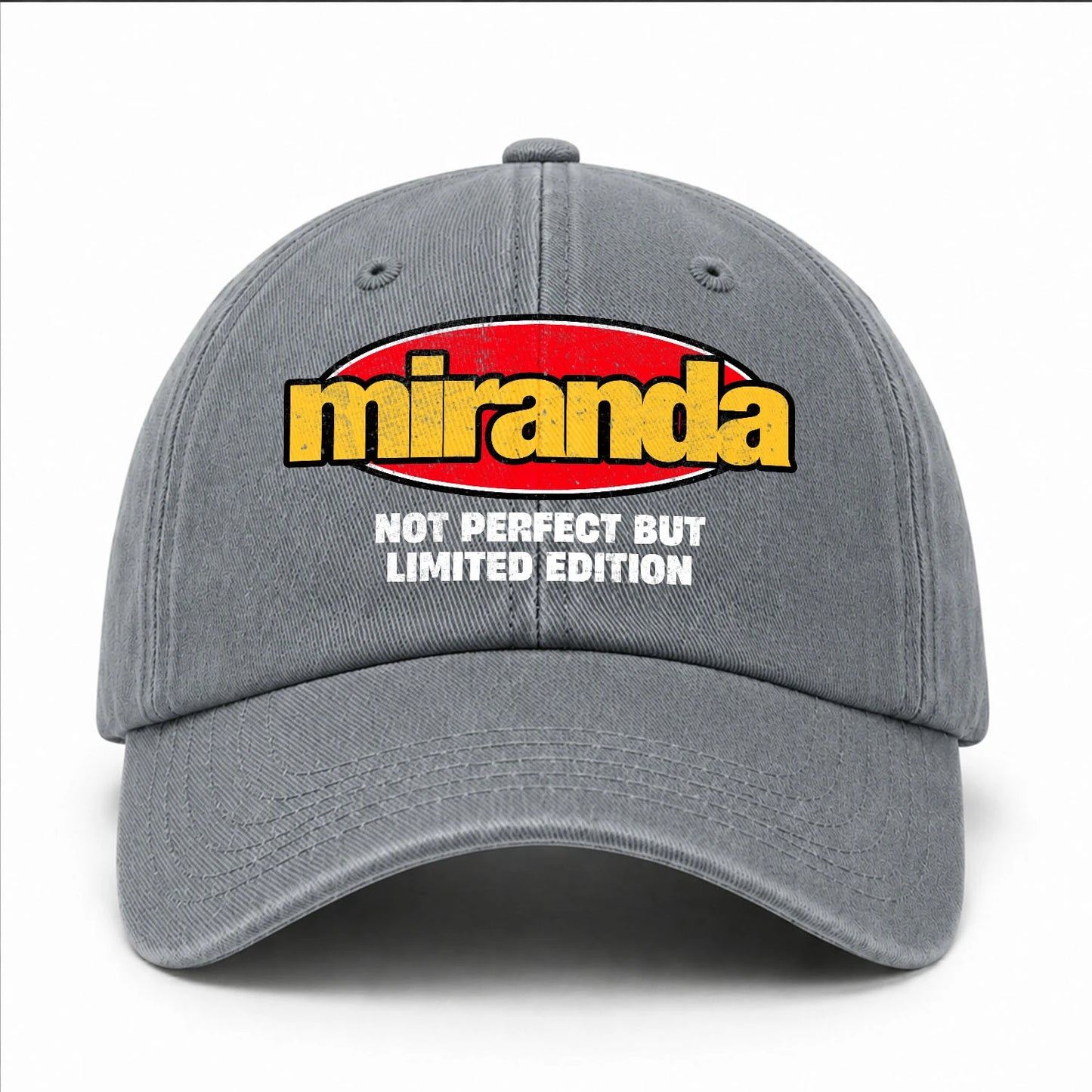 Your Name Not Perfect But Limited Edition Red Logo Washed Cap MIRANDA 13K1 C84PF