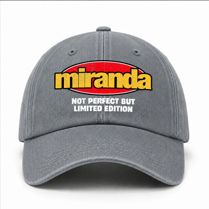 Your Name Not Perfect But Limited Edition Red Logo Washed Cap MIRANDA 13K1 C84PF