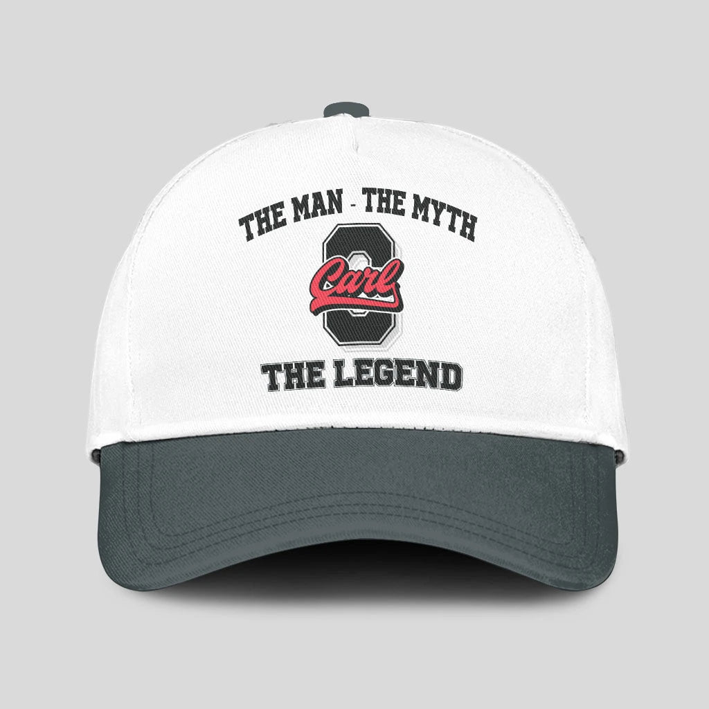 The Man The Myth The Legend Custom Initial Letter And Name Cap CARL 13K1 C38PF