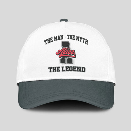 The Man The Myth The Legend Custom Initial Letter And Name Cap ALICE 13K1 C38PF
