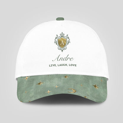 Live Laugh Love Stars And Moon Green Cap ANDRE 13K1 C124PF