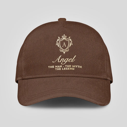 The Man The Myth The Legend Golden Brown Cap ANGEL 13K1 C142PF