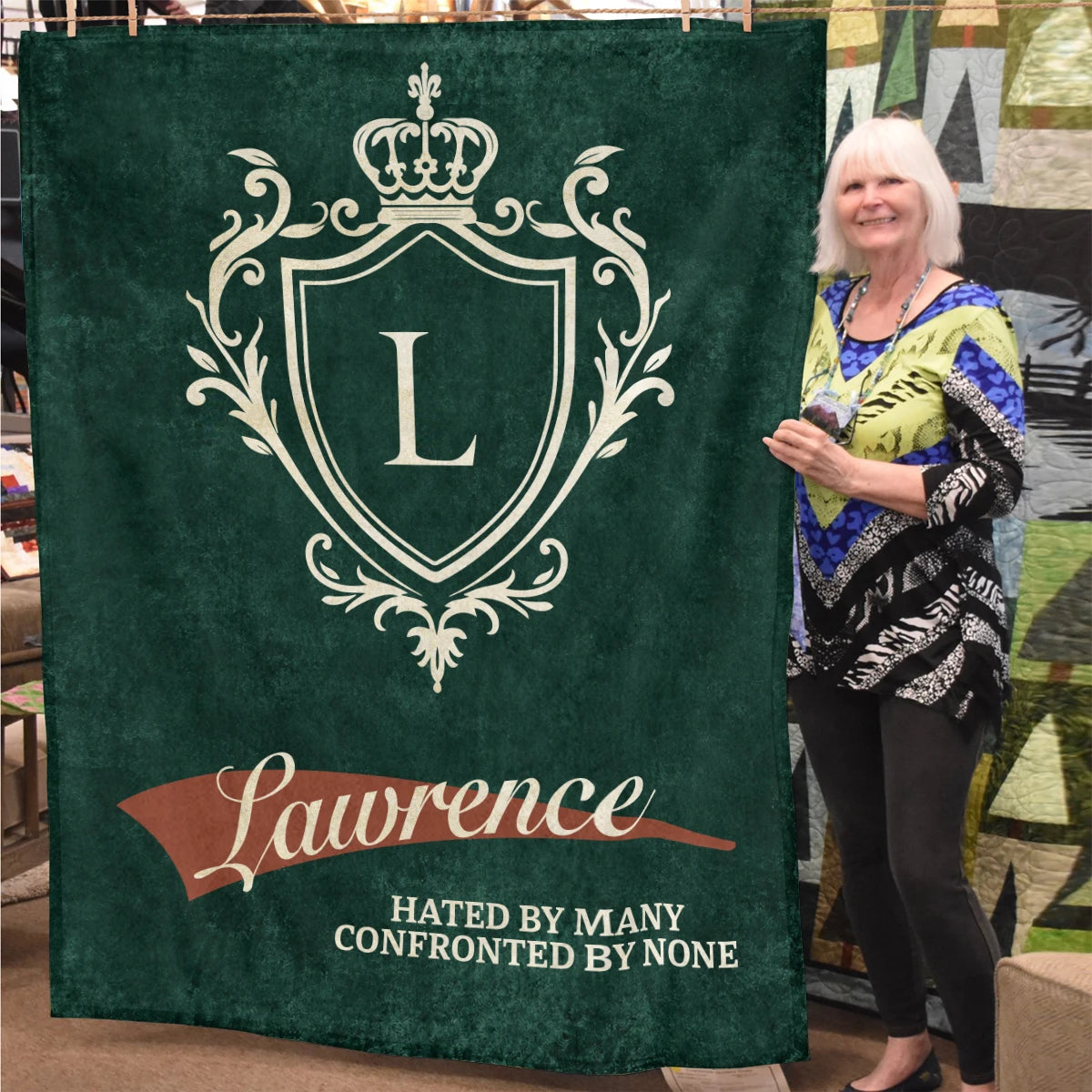 Hated by Many Confronted by None Old Money Blanket LAWRENCE 13K1 BK19