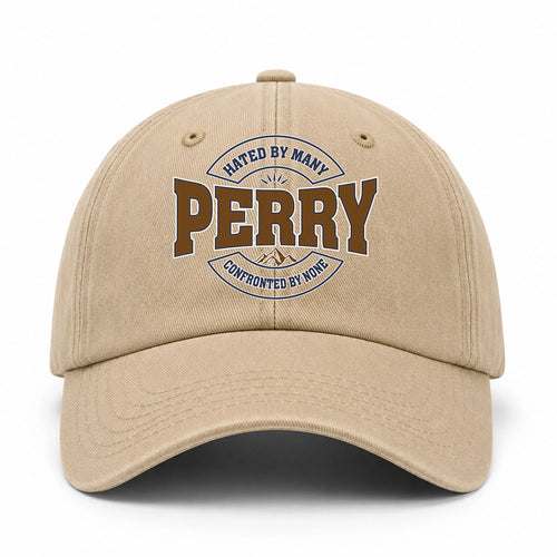 Hated By Many Confronted By None Washed Cap PERRY 13K1 C36PF