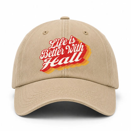 Life Is Better With Your Name Vintage Washed Cap HALL 13K1 C67PF