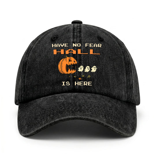 Have No Fear Your Name Is Here Halloween Washed Cap HALL 13K1 C108PF