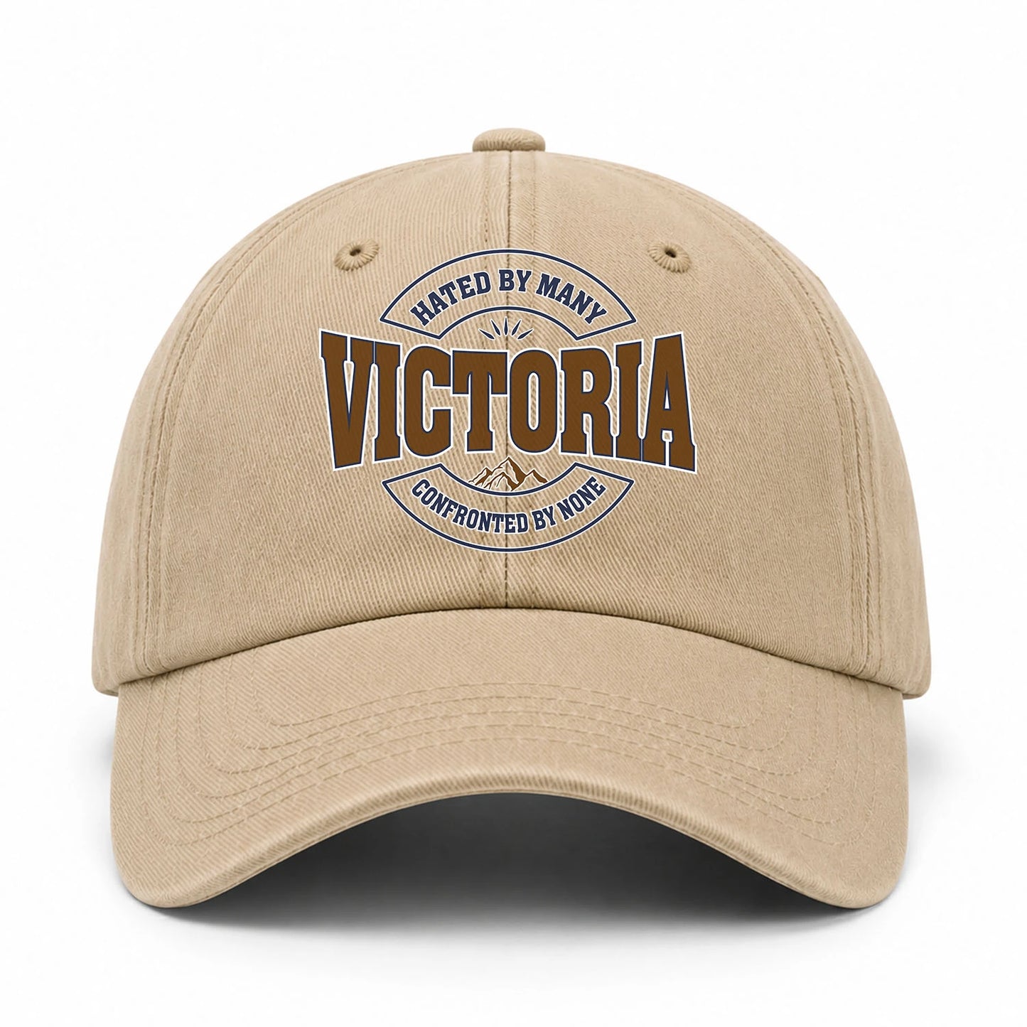 Hated By Many Confronted By None Washed Cap VICTORIA 13K1 C36PF