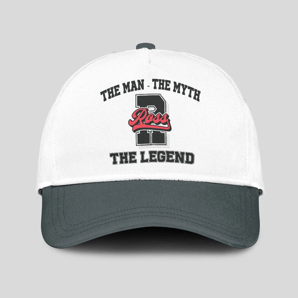 The Man The Myth The Legend Custom Initial Letter And Name Cap ROSS 13K1 C38PF