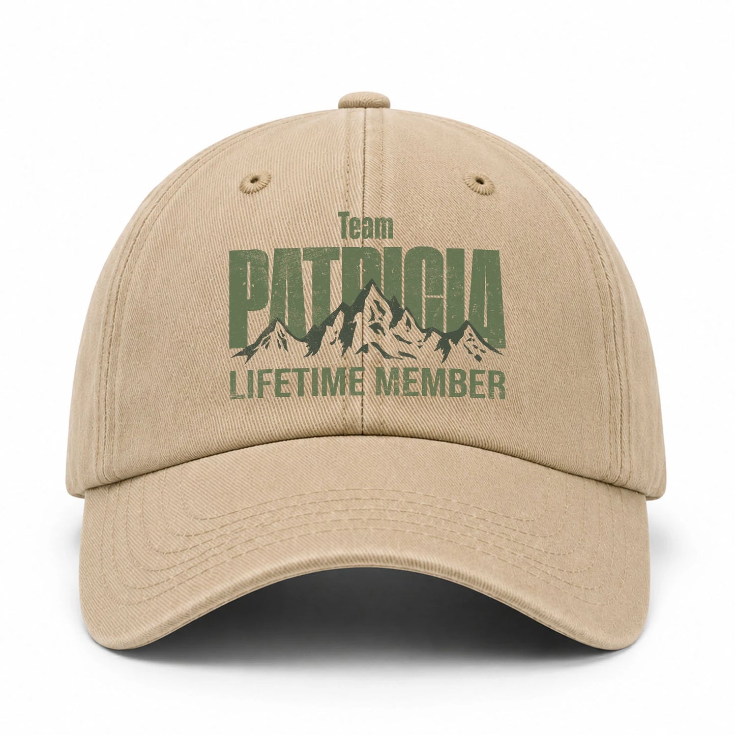 Team Your Name Lifetime Member Mountain Cap PATRICIA 13K1 C58PF