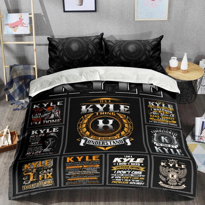 KYLE Limited Edition Personalized Bedding Set 13K1-BS2