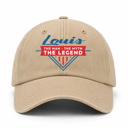 The Man The Myth The Legend Logo Washed Cap LOUIS 13K1 C37PF