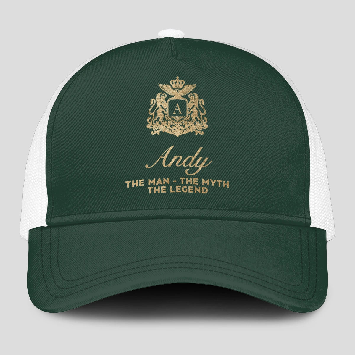 The Man The Myth The Legend Sage Green Mesh Cap ANDY 13K1 C192PF