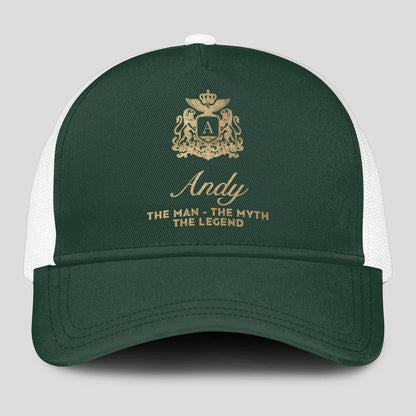 The Man The Myth The Legend Sage Green Mesh Cap ANDY 13K1 C192PF