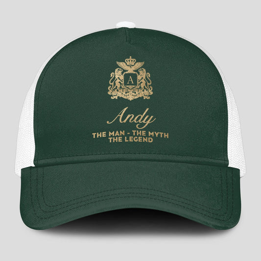 The Man The Myth The Legend Sage Green Mesh Cap ANDY 13K1 C192PF