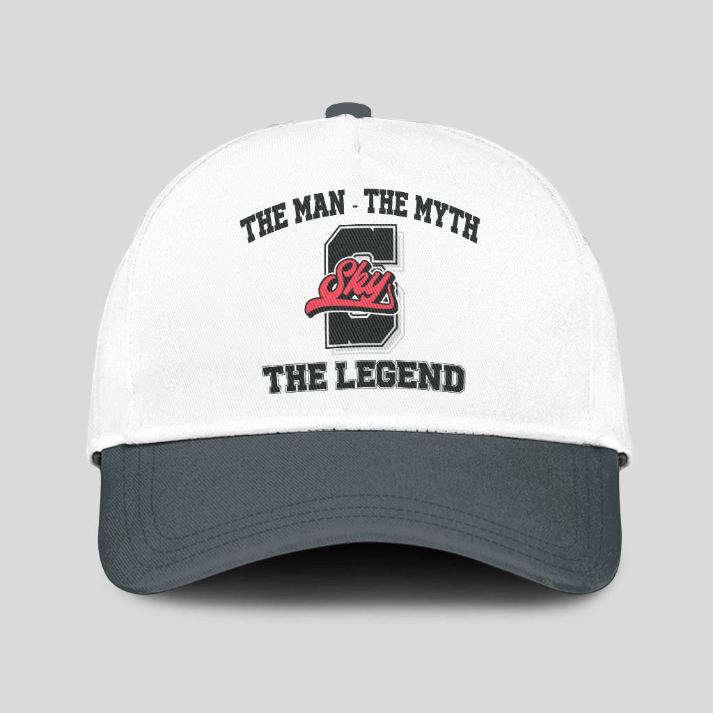 The Man The Myth The Legend Custom Initial Letter And Name Cap SKY 13K1 C38PF