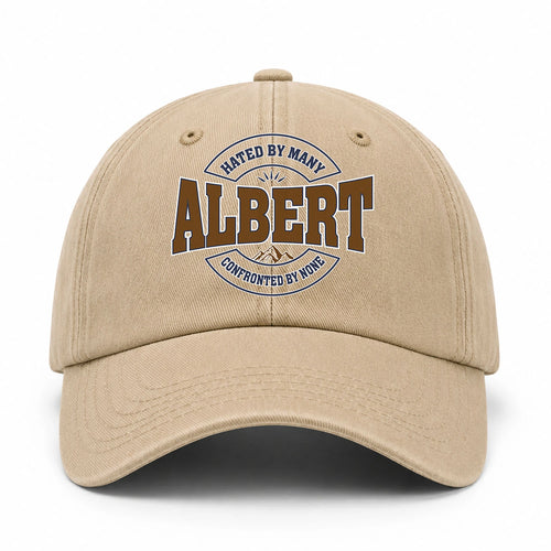 Hated By Many Confronted By None Washed Cap ALBERT 13K1 C36PF