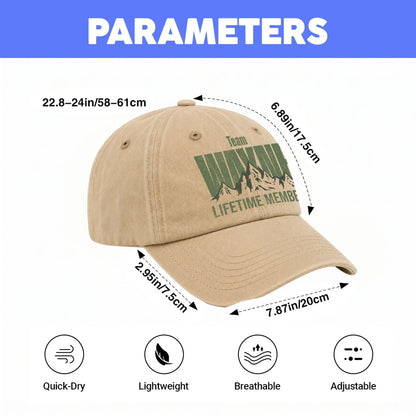 Team Your Name Lifetime Member Mountain Cap WAYNE 13K1 C58PF