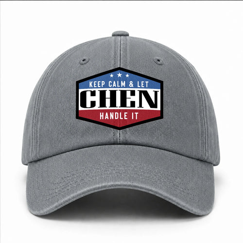 Keep Calm & Let Your Name Handle It Washed Cap CHEN 13K1 C87PF